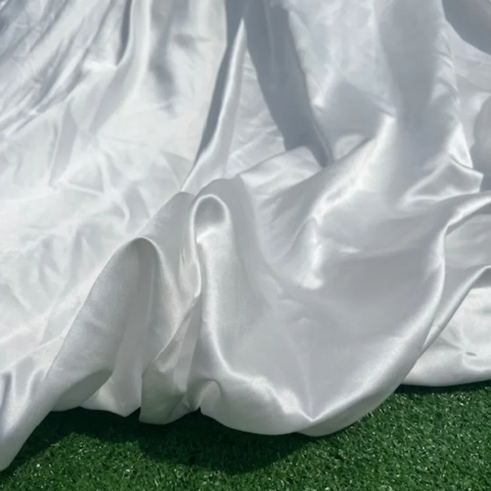 NWT Maggie Sottero Bridal Gown Strapless Diamond White Satin Size 8 - Picture 10 of 15